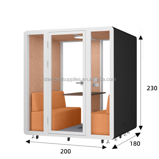 Indoor Portable Office Cabin Pod Office Use Personal Soundproof Gym Booth Fitness Room Acoustic Yoga Booth with Power Supply