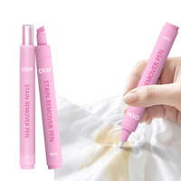 Stylo détachant portable double tête pour taches d'huile sur textiles et chaussures