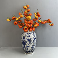 Bouquet décoratif de fleurs et plantes artificielles personnalisables en forme de citrouille pour la décoration de la maison, du bureau et du jardin