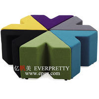 Muebles de oficina de diseño moderno, sala de recepción seccional, sillón reclinable de tela, juego de sofá de diseño de 3 plazas para área pública