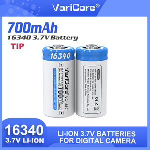 סוללה 16340 פריקה גבוהה 3.7v <span class=keywords><strong>700mah</strong></span> סוללת ליונים גליליים 2.1a דליות VC-1670 - Product Image 4