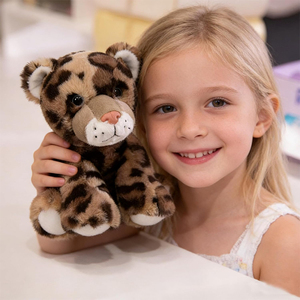 Giocattoli di Animali della Giungla e della Foresta CPC, Bambole Morbide e Carine, Mini Peluche Leopardo, Regali di Natale e Compleanno per Bambini - Product Image 2