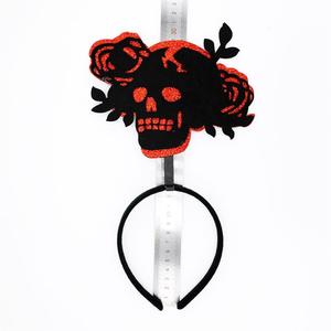Diadema <span class=keywords><strong>de</strong></span> Fieltro con Rosas para Halloween, Decoración para Fiestas <span class=keywords><strong>de</strong></span> <span class=keywords><strong>Carnaval</strong></span>, Accesorios para el Día <span class=keywords><strong>de</strong></span> Muertos - Product Image 5