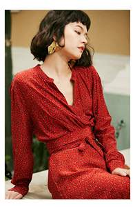 Carolingian diseñador francés cintura temperamento falda de seda de morera Vintage 16mmi vestido de seda vestidos casuales - Product Image 4