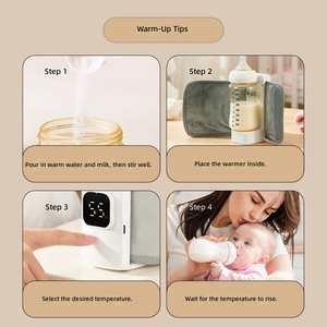 Cross-Border Wireless Constant-Warm <b>USB</b> Rechargeable Baby Milk Warmer Outdoor Bottle <b>Heating</b> Sleeve Portable - Product Image 3