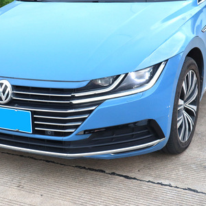Volkswagen Arteon CC Front Grille Sticker Piano Black Carbon Fiber Texture ABS Decal 2017-2020 Body Modification - Product Image 3