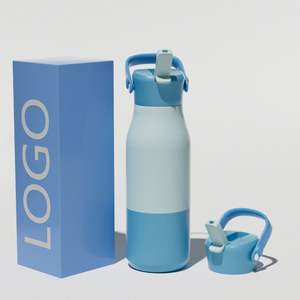 Vaso Térmico Personalizado OEM de Acero Inoxidable 304 con Asa Desmontable, Molde Privado, Botella de Agua con Pajita - Product Image 1