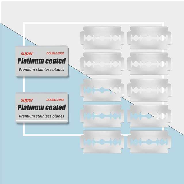 100 Pcs Per Pack Classic Replaceable Razor Blades with Sharp Blade for Face Shaving Sharp and Durable Product