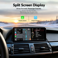 Ewaygps Pantalla Inteligente CarPlay de 10.25 Pulgadas, CarPlay Inalámbrico Portátil, Navegación GPS con Apple Android Auto para BMW X1 E84