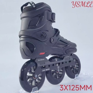 Patins à Roues Alignées à Coque Rigide YSMLE OEM pour Hommes et Femmes – Patins de Vitesse 3X125MM pour Freestyle - Product Image 3