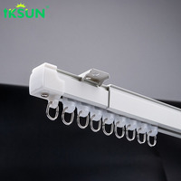 IKSUN Set Lacak dinding Aluminium, tugas berat pasang di langit-langit, ketegangan dapat ditarik 1.1-2.1m