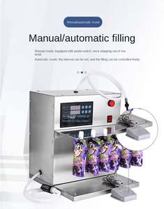 Máquinas de Llenado Semiautomáticas Digitales Eléctricas para Bolsas con Boquilla, para Sopa Caliente, Miel, Agua, Bebidas, Leche - Product Image 5