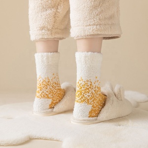 Wholesale Winter Women Lady Cozy Sleep Floor Tube <strong>Socks</strong> Thermal Home Crew <strong>Custom</strong> Christmas <strong>Warm</strong> <strong>Fuzzy</strong> <strong>Socks</strong> - Product Image 3