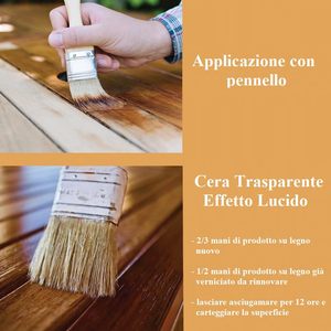 Cera Impregnante para Madera a Base de Agua Legnosan 750 ml - Cera Protectora para Uso en Exteriores - Product Image 4