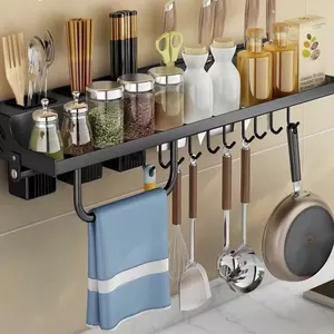 Suporte de utensílios de cozinha, rack de armazenamento de parede organizador de faca de aço inoxidável