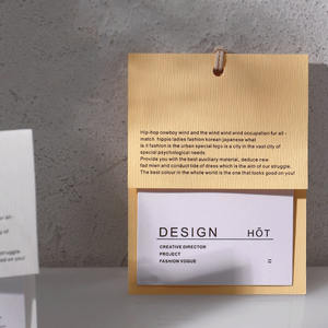 Etiqueta de Papel de Luxo em Promoção, Preço Baixo, Personalizada com Logotipo, Etiqueta de Dupla Camada - Product Image 2