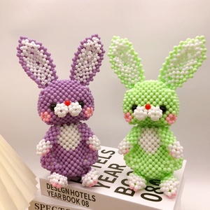 Factory <b>Customized</b> Cute Big Bunny Home Decoration Kids Girl Birthday Gifts Graduation Gift Handmade Rabbit <b>Keychain</b> for Souvenir - Product Image 3