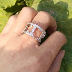 Anello Sigma Gamma Rho, Organizzazione Sorority/Fraternity, <span class=keywords><strong>Argento</strong></span> <span class=keywords><strong>Sterling</strong></span>, Anello di Fidanzamento con Zirconia Cubica, <span class=keywords><strong>Anelli</strong></span> da Dito per Sorority GRECA - Product Image 3