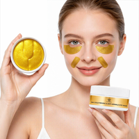 Masque Contour des Yeux Hydratant en Hydrogel Cristal Minéral au Collagène et Or 24 carats – Anti-rides, Anti-poches, Cernes