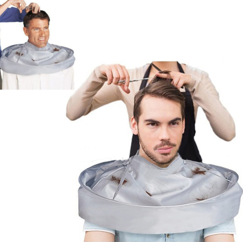 Y264 однотонная черная накидка для стрижки волос Профессиональная парикмахерская мантия Парикмахерская накидка