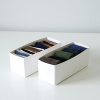 Boîte d'emballage multifonction recyclable pour vêtements, boîte cadeau tiroir pour chaussettes avec pelliculage mat recyclable pour toutes les occasions festives
