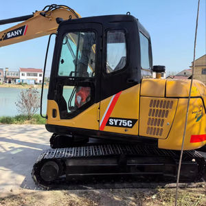 Excellente Excavatrice Sany 75 d'occasion, modèle 2022, moteur, pompe à engrenages, godet de 0,4 m³, poids opérationnel de 7800 kg - Vente Flash à Prix Bas - Product Image 1