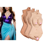 Nouvelle Génération : Combinaison Intégrale en Silicone avec Culotte Vaginale et Prothèses Mammaires pour Travesti, Costume de Fête d'Halloween