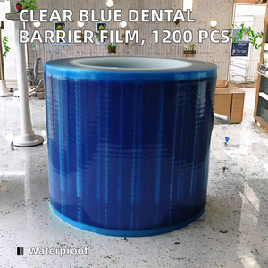 لفافة فيلم حاجز طبي أزرق شفاف عالي الوضوح للاستخدام مرة واحدة في عيادات الأسنان والوشم، مقاوم للماء، مصنوع من البولي إيثيلين والأكريليك، 100 مم × 100 م/200 م - Product Image 3