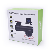 Enregistreur vidéo DVR de voiture 360 degrés 1080p avec écran VA, conception WIFI cachée et sans angles morts