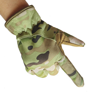 Full-Finger Tactical <strong>Gloves</strong> for Training Outdoor Motorcycling-Black Green Tan <strong>Camouflage</strong> for Cycling Sports Casual Fishing - Product Image 3