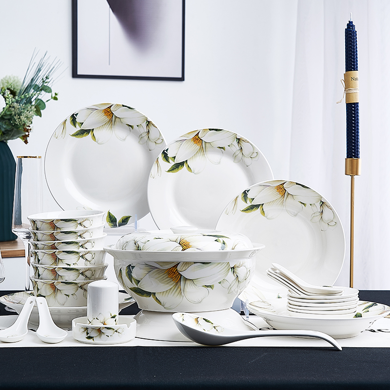 28 pcs with soup bowls