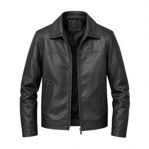 Veste en similicuir coupe classique pour homme, couleur unie, vêtements d'extérieur pour les marques de mode et les acheteurs en gros - Product Image 4