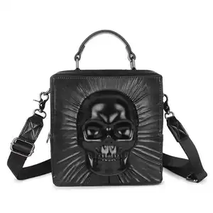 In Stock Vendors Skullbag High Quality Unique Products Black Handbags Men Women's Shoulder Bags