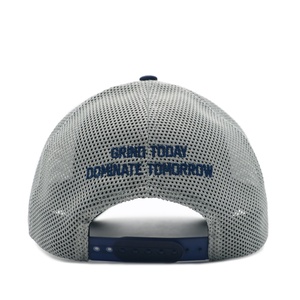 Casquette de camionneur hip-hop personnalisée à 5 panneaux bicolore avec logo en caoutchouc 3D et tissu en maille premium - Product Image 4