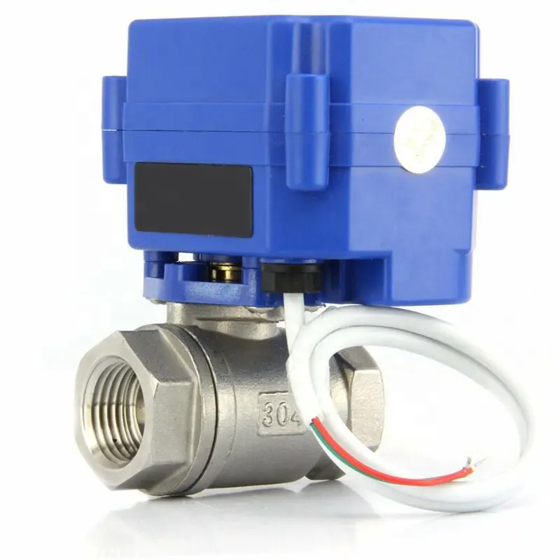 Manufacturer 304/Brass Operated Motorized Ball Valve Electric Actuato Mini Electric Water solenoid valve