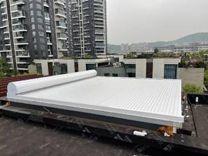 Volet roulant en alliage d'aluminium résistant au vent, auvent isolant thermiquement et protecteur contre le soleil, <span class=keywords><strong>rideau</strong></span> d'ombrage automatique extérieur - Product Image 5