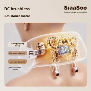 Massageador SIAASOO N5, massageador para coluna cervical, massageador com compressa quente para ombros e pescoço, fácil de usar e prático. - Product Image 3
