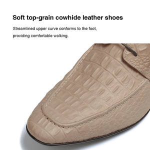OEM Custom Genuine Leather Cowhide Lace-up Men's Wedding <b>Shoes</b> <b>Soft</b> Upper Business Formal British Style Trendy Comfort Autumn - Product Image 2