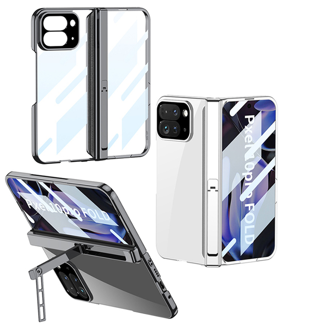 Magnetic PC Phone Case for Google Pixel 10 Pro Fold Back Cover with Stand New Design
