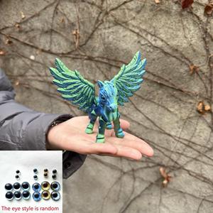 Figurine Pégase imprimée en 3D de 11 cm, jouet de décompression animal mignon SDK03, figurine d'action déformable populaire, cadeau de décoration, ornement 3D - Product Image 4