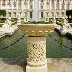 Urne en pierre moulée en vrac, vase classique pour centre commercial, urne en pierre d'art classique européenne, urne en pierre moulée pour manoir - Product Image 1