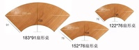Table pliante en bois en forme de demi-lune pour événements, mariages et banquets en plein air