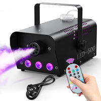 Machine à fumée 500W Mini RGB à effets de brouillard coloré, éclairage DJ, effets spéciaux pour fêtes, discothèques, mariages, scènes