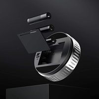 Elektronische Küche großes LED-Display drehbarer Countdown magnetischer Kochtimer rund schwarz digitale Kaffeeskala mit Timer