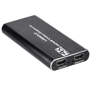 Grosir 60fps hdmi capture card-Kartu Perekam Video HDMI Layar 4K, Perangkat Perekam Game USB 3.0 1080P 60FPS