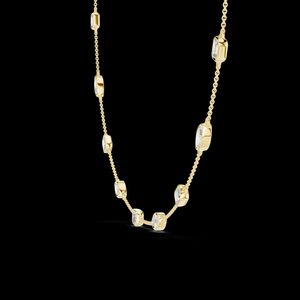 จี้เพชรเงินแท้เพาะเลี้ยงในห้องปฏิบัติการ ชุบทองคำแท้ ระยิบระยับเหนือกาลเวลา สง่างาม ทันสมัย หรูหรา เหมาะสำหรับงานแต่งงานและงานเลี้ยง - Product Image 6