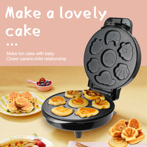 Cartoon Cake <b>Maker</b> 8 Pieces Double-Sided Heating Electric Griddle For Kids Baking Cookies And <b>Bread</b> - Product Image 1