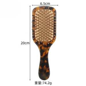 Peine para el pelo de acetato con logotipo personalizado, con colgante de concha blanca, creativo y bonito, peine para flequillo y maquillaje, peine con cojín de aire, peines para el pelo personalizados - Product Image 5