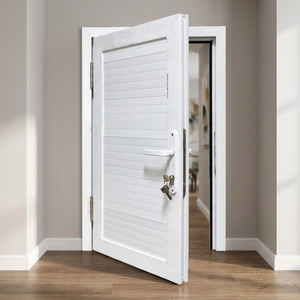 ประตูบานเปิด UPVC แบบกันเสียง กันน้ำ รุ่นโมเดิร์น Hoffen ขนาด 81x205 พร้อมฉนวนกันความร้อน สำหรับภายนอกอาคาร โรงแรม ห้างสรรพสินค้า โรงพยาบาล - Product Image 3