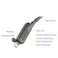 Écouteurs sans fil Budi Tws étanches Oraimo N06, écouteurs à tour de cou, autonomie ultra longue, son stéréo HD, écouteurs sportifs sans fil